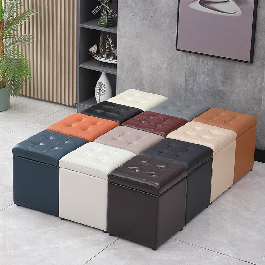 Amazon｜THLD スツール ボックススツール 35*35*40cm チェア イス 椅子
